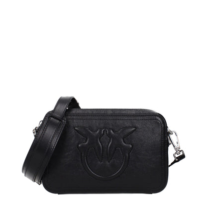 Black Leather Crossbody Bag
