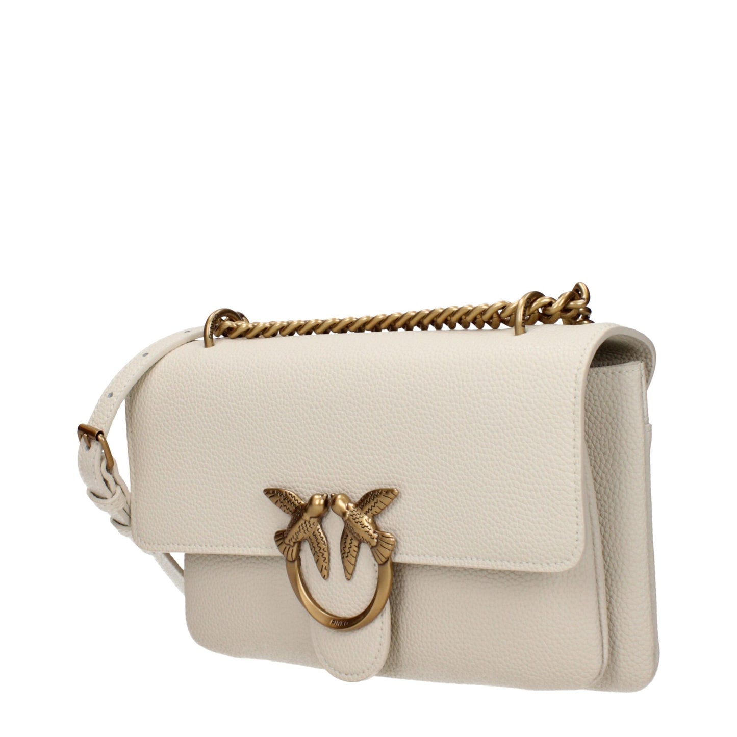 Beige Leather Crossbody Bag