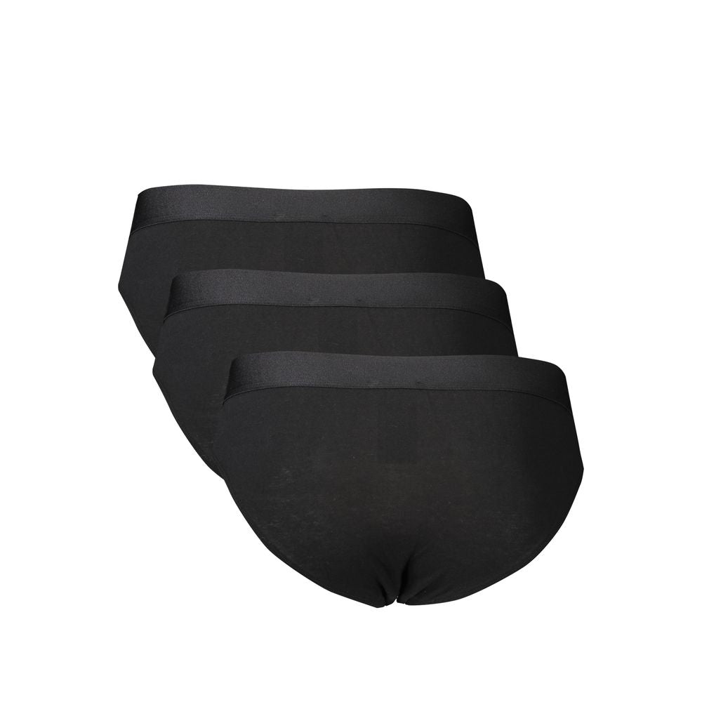 Black Polyester Men's Brief