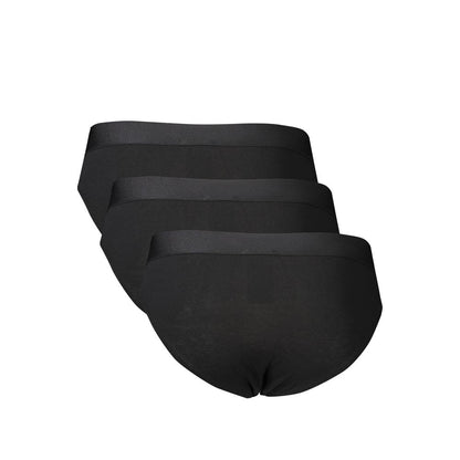 Black Polyester Men's Brief