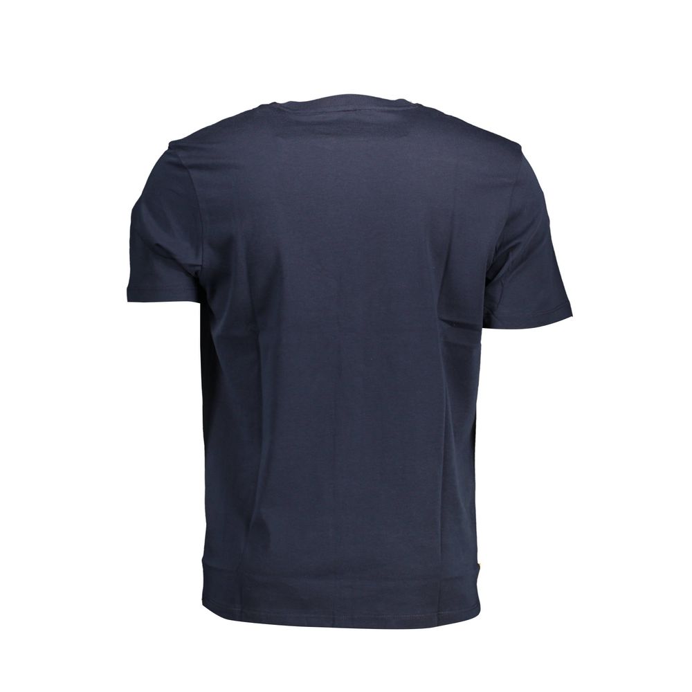 Blu Cotton Men T-Shirt