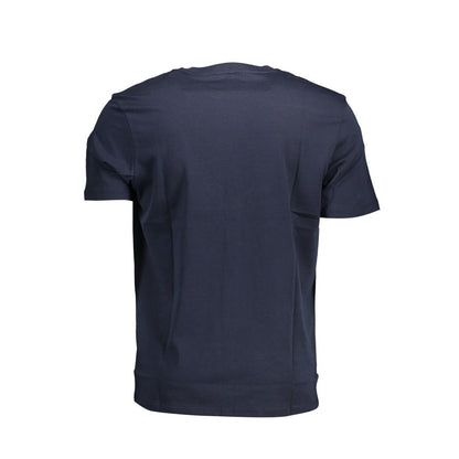 Blu Cotton Men T-Shirt