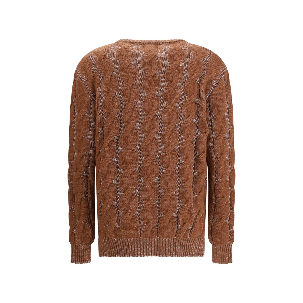 Brown Fleece Wool Sweatshirt