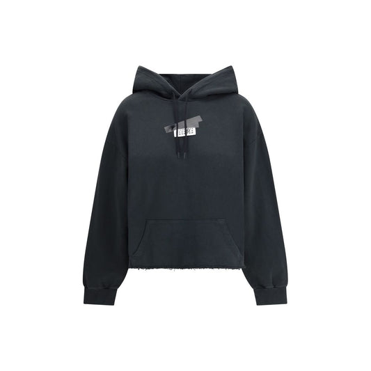 Black Cotton Sweatshirt