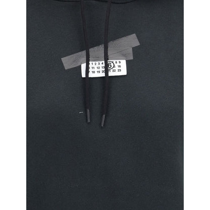 Black Cotton Sweatshirt