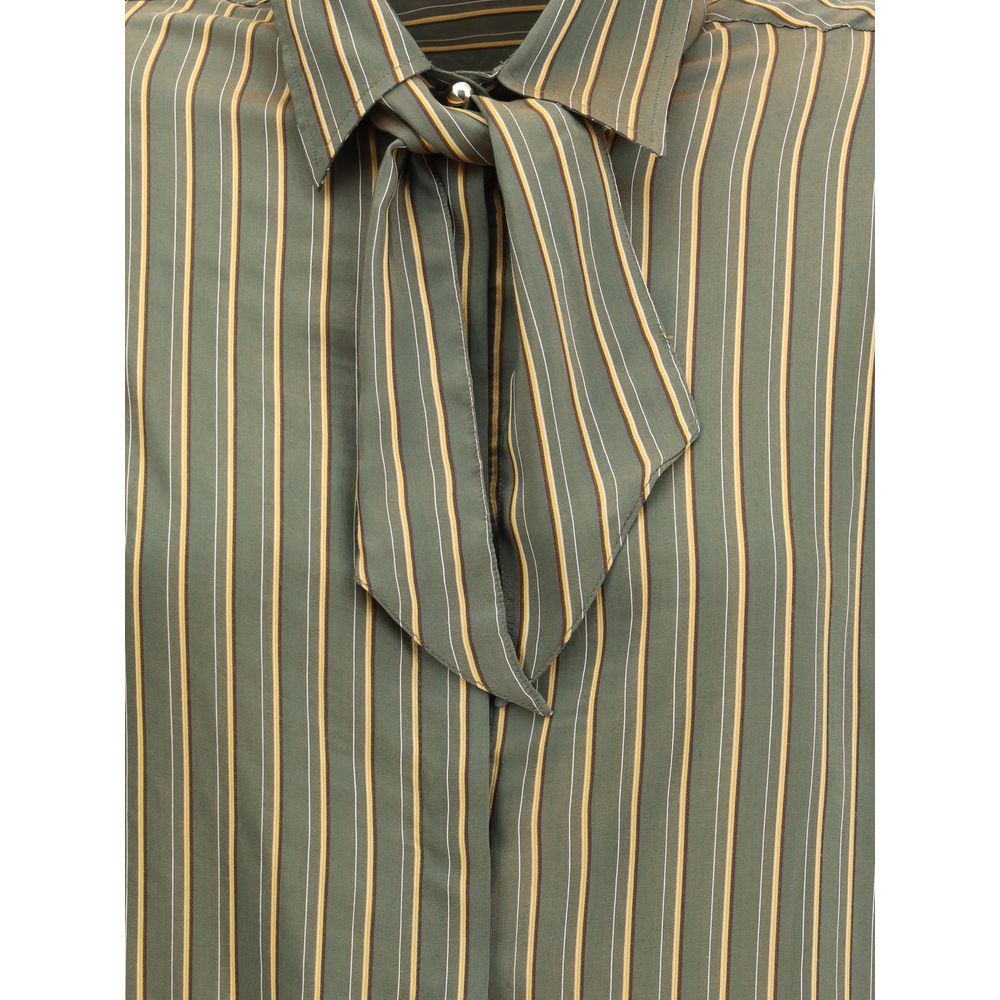 Green Viscose Pattern Shirt