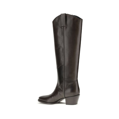 Brown Calf Leather Bos Taurus Boots