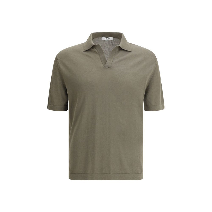 Green Cotton Polo Shirt