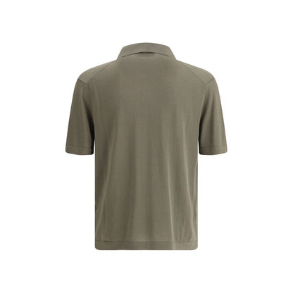 Green Cotton Polo Shirt