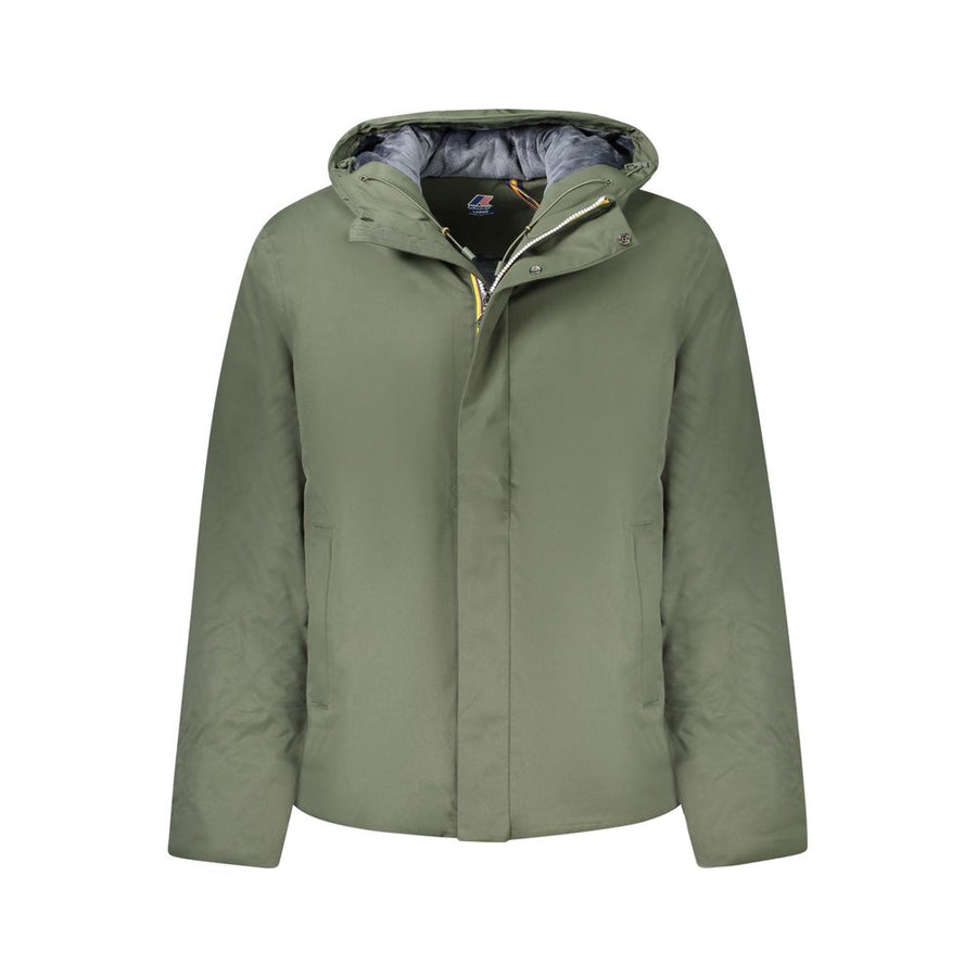 Verde Polyester Men Jacket