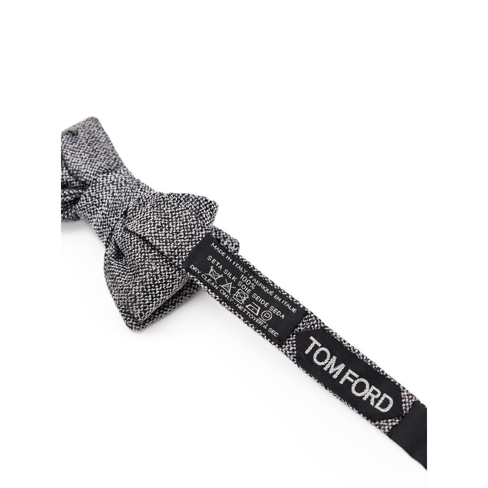 Gray Silk Bowtie