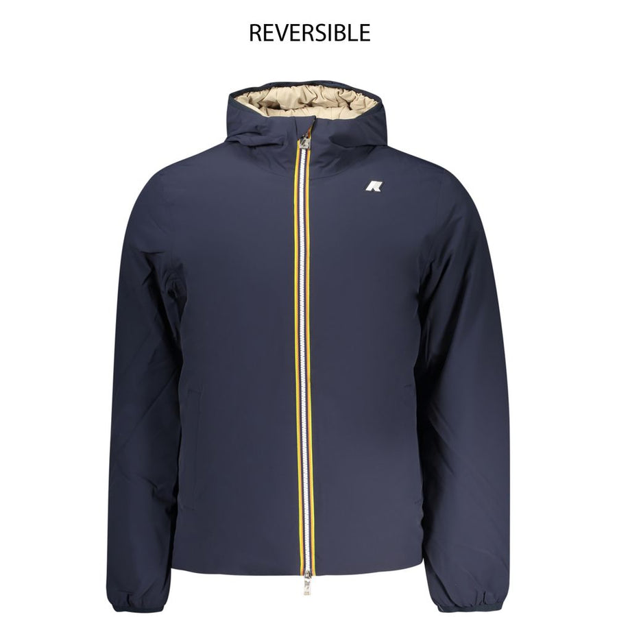 Blue Nylon Men's Reversible Jacket