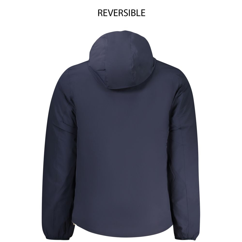 Blue Nylon Men's Reversible Jacket