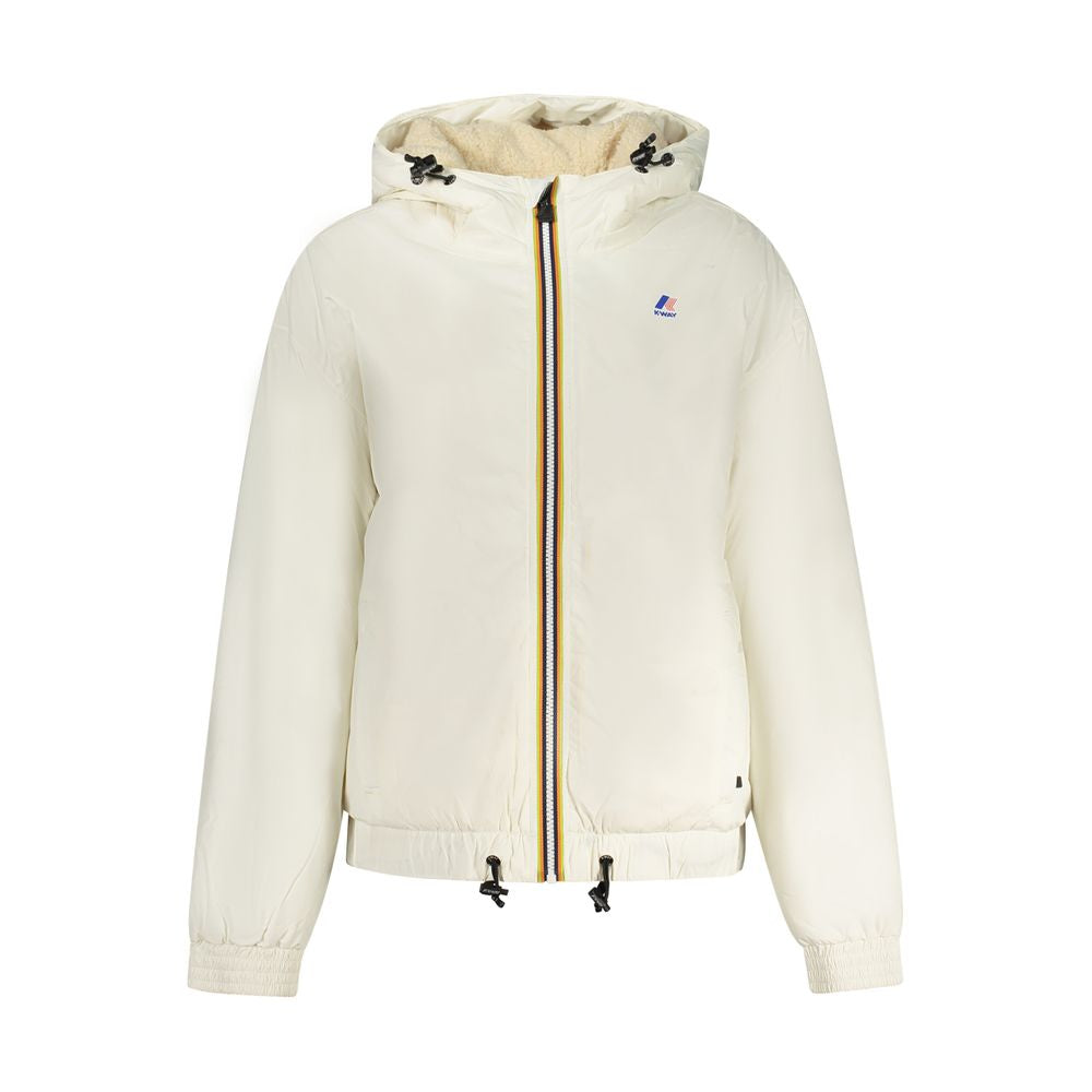 White Polyamide Women's Jacket
