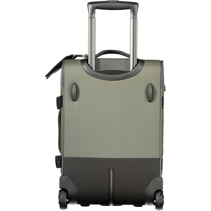 Green Polyamide Unisex Travel Luggage