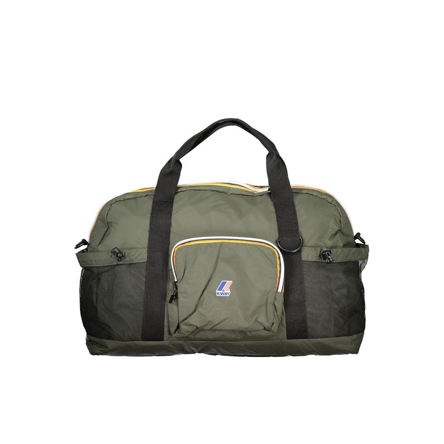 Green Polyamide Unisex Handbag