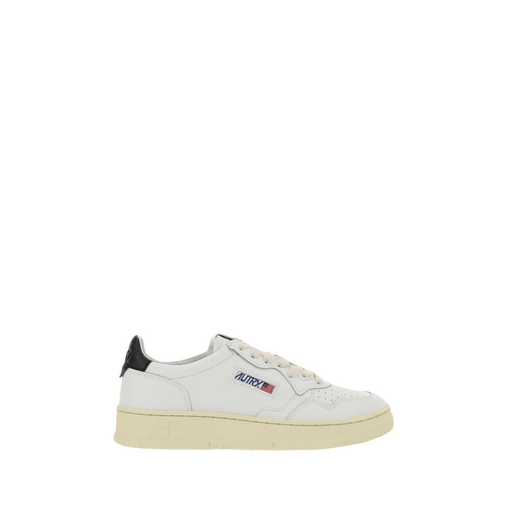 White Calf Leather Bos Taurus Sneakers