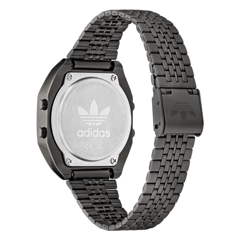 Black Stainless Steel Digital Watch