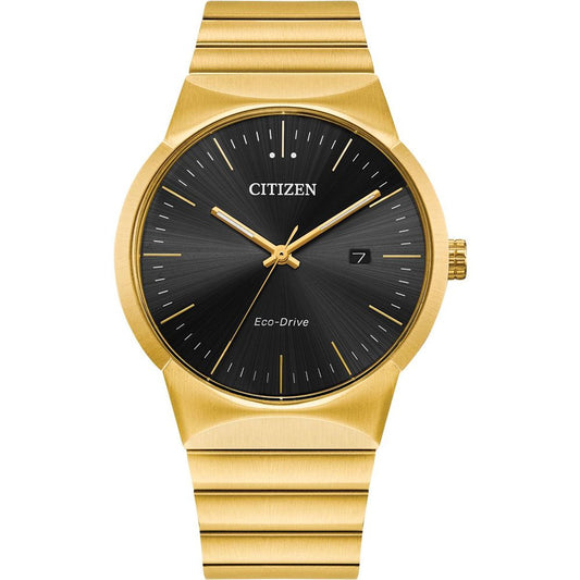 Gold Stainless Steel Dress Watch