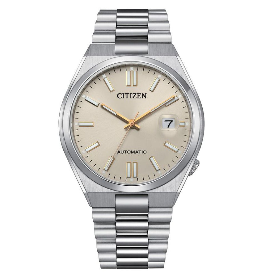 Gray Stainless Steel Dress Watch