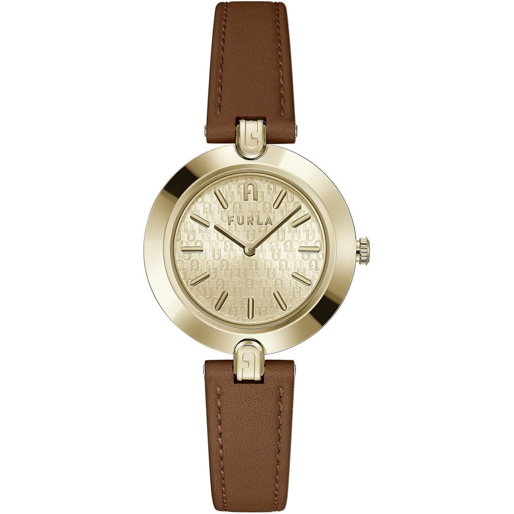Brown Leather Dress Watch