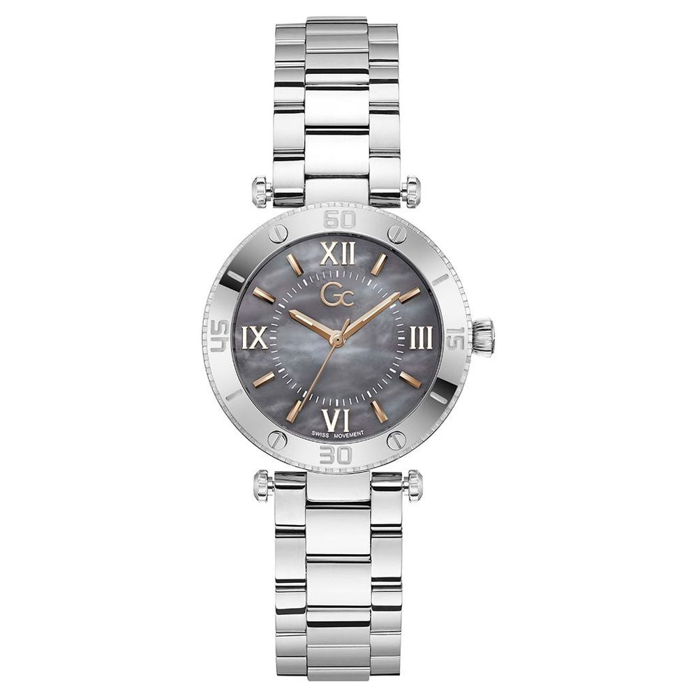 Gray Stainless Steel Dress Watch