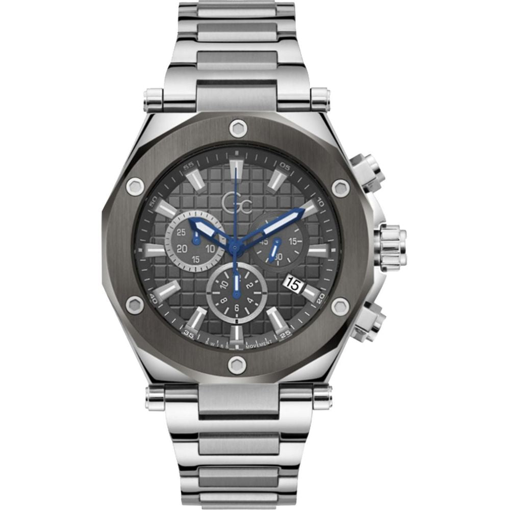 Gray Stainless Steel Dress Watch