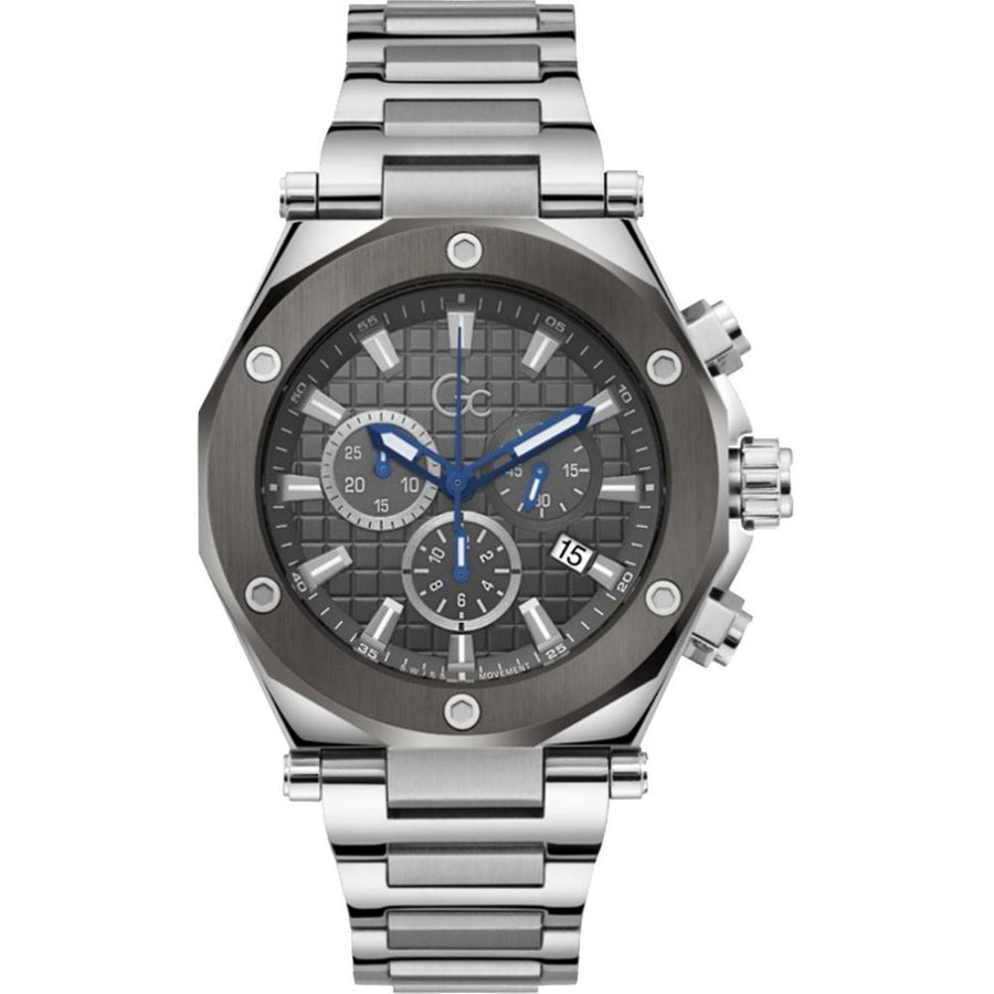 Gray Stainless Steel Dress Watch