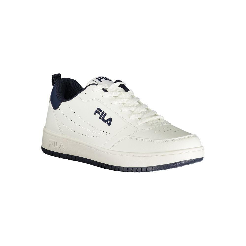 White Polyester Men Sneaker