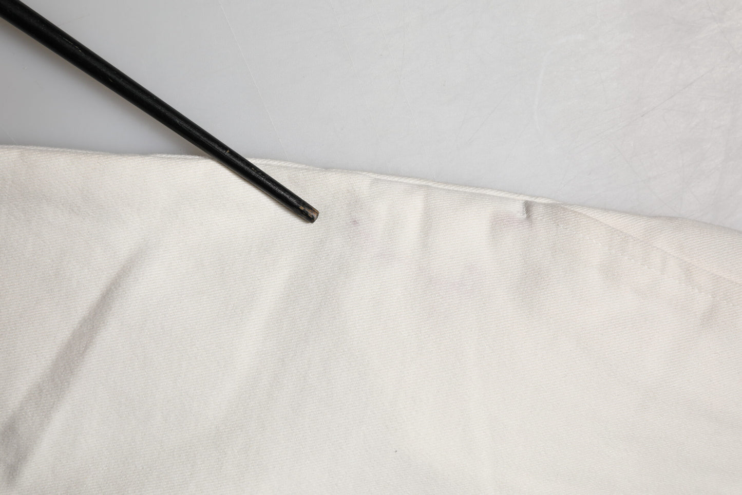 White Cotton Straight Chino Trouser Pants