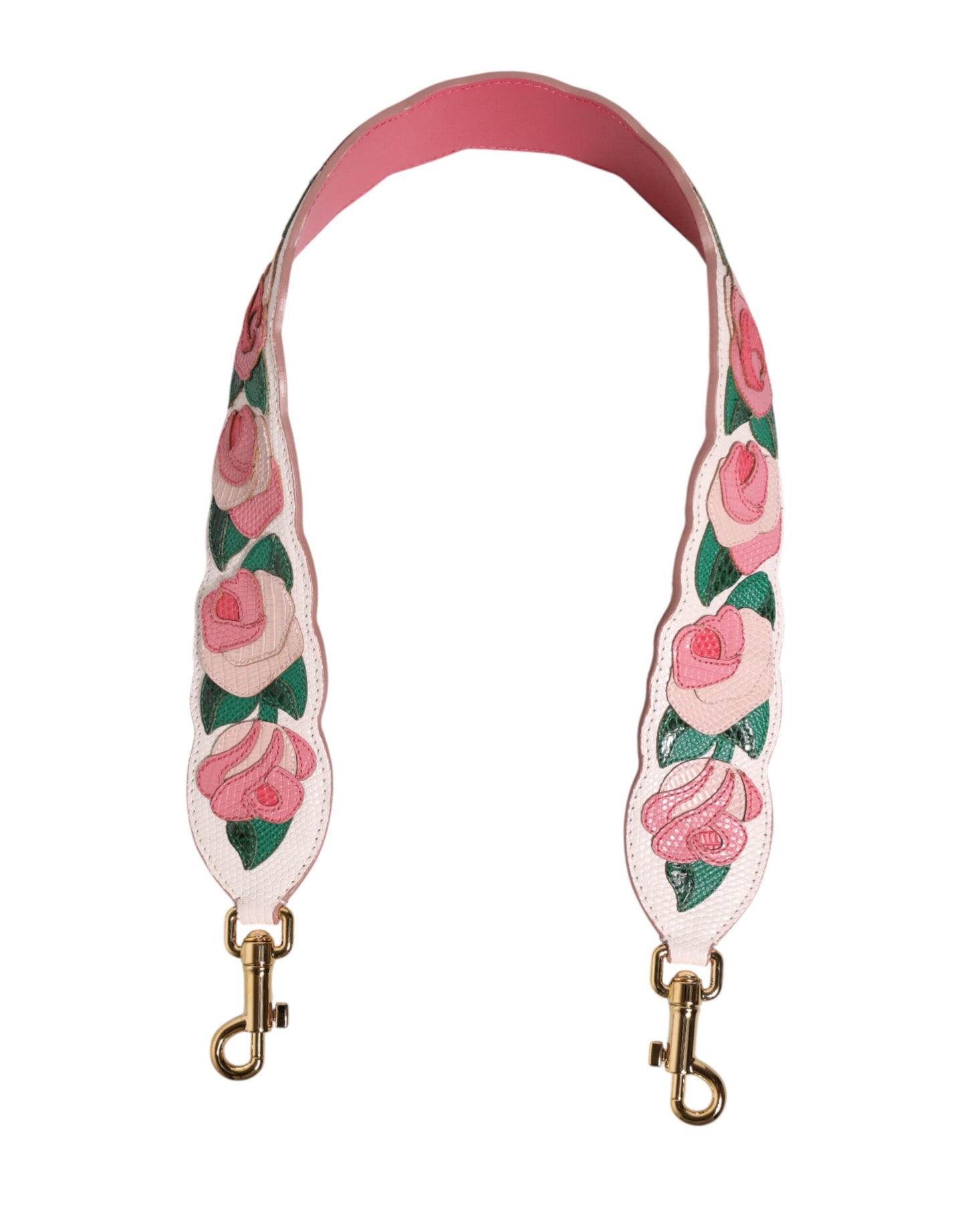 Strap White Floral Calf Leather Bag Accessory Shoulder