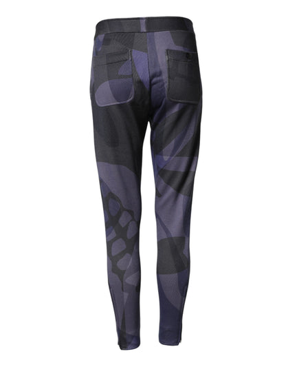 Multicolor Patterned Tapered Fit Men Pants
