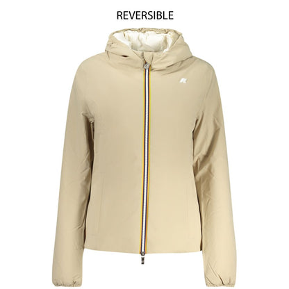 Beige Nylon Women Jacket