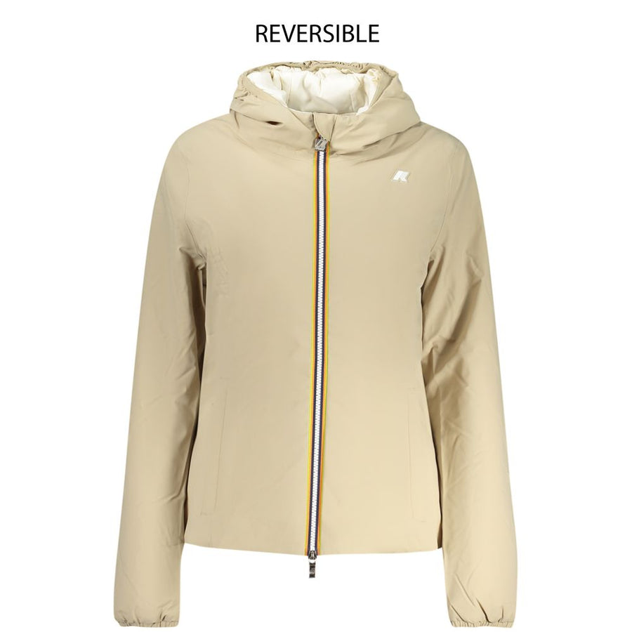 Beige Nylon Women Jacket