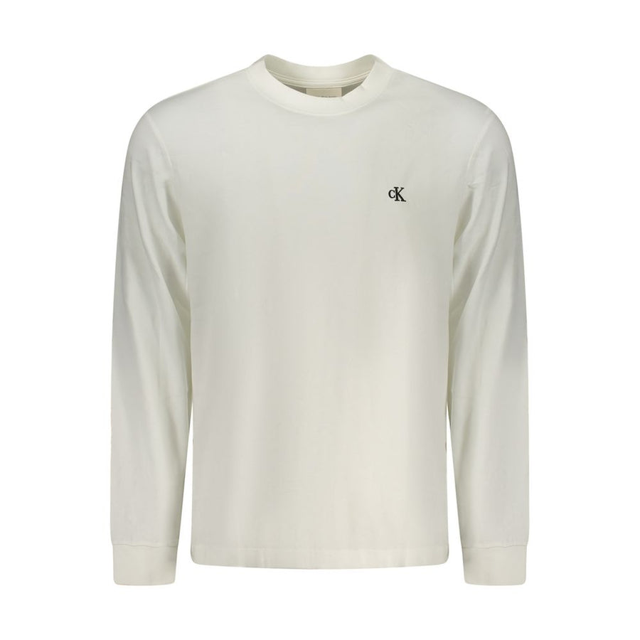 White Cotton Men T-Shirt