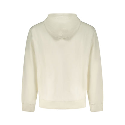 White Cotton Men's Hoodie