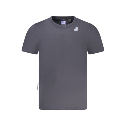 Blue Cotton Men T-Shirt