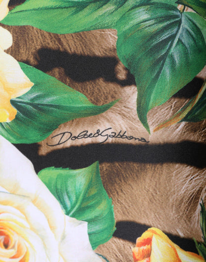 Multicolor Floral Print Sheath Mini Dress