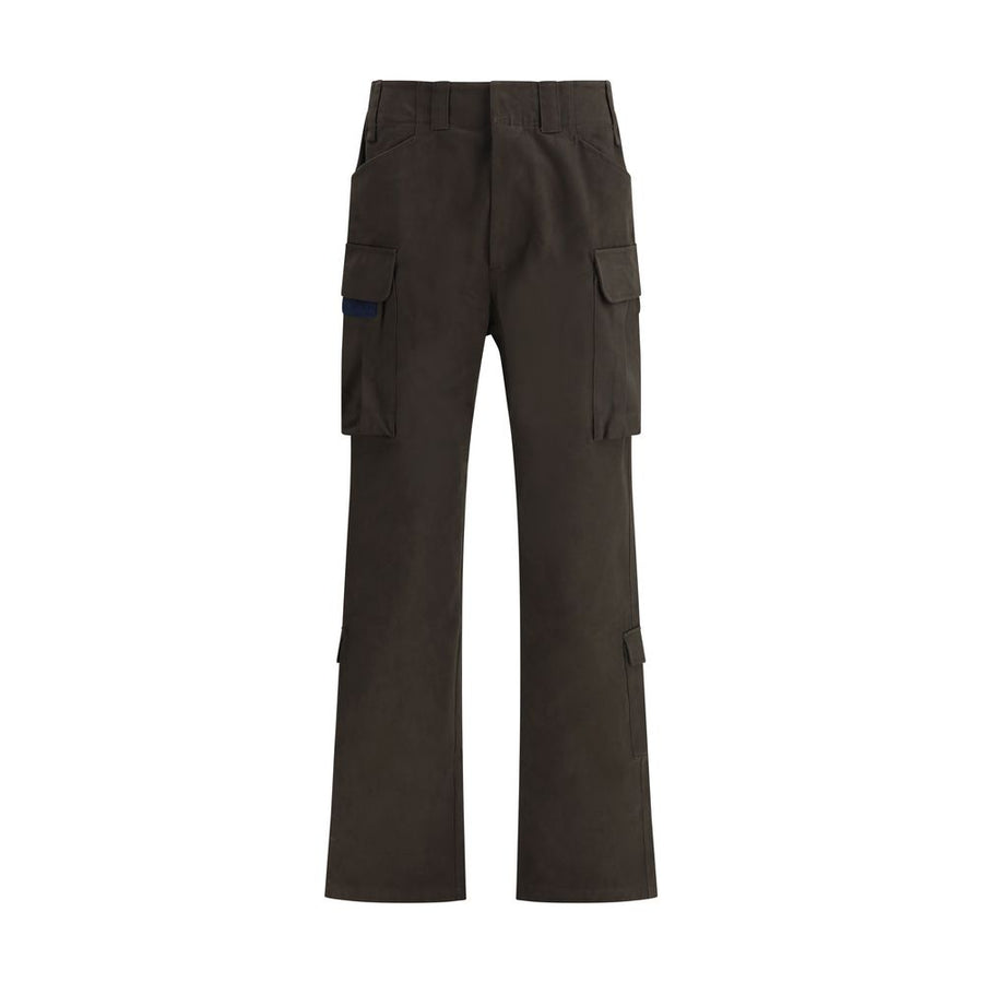 Brown Cotton Cargo Pants