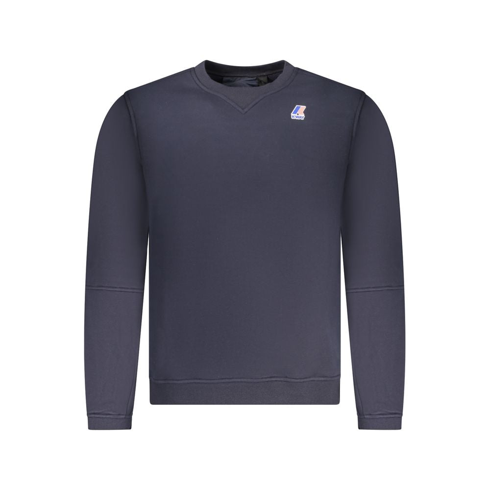 Blue Cotton Men Sweater