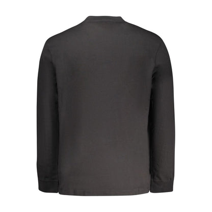 Black Cotton Men T-Shirt