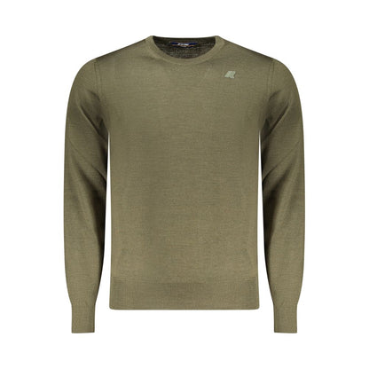Green Wool Men Sweater