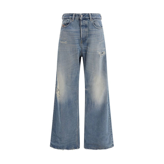Blue Cotton Relaxed Fit Jeans