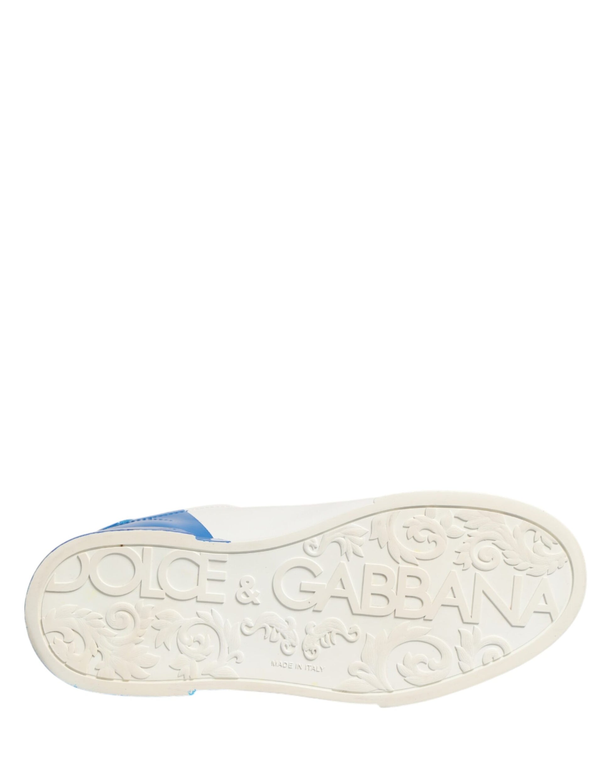 White Blue Portofino Low Top Sneakers Shoes