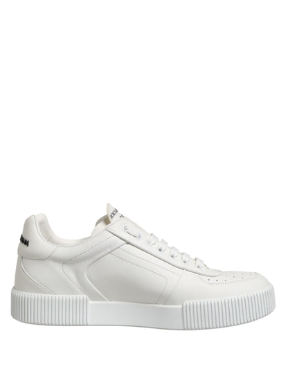 MIAMI Calf Low Top Men Sneakers  White