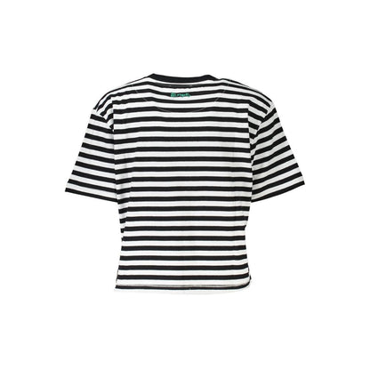 Black Cotton Women T-Shirt