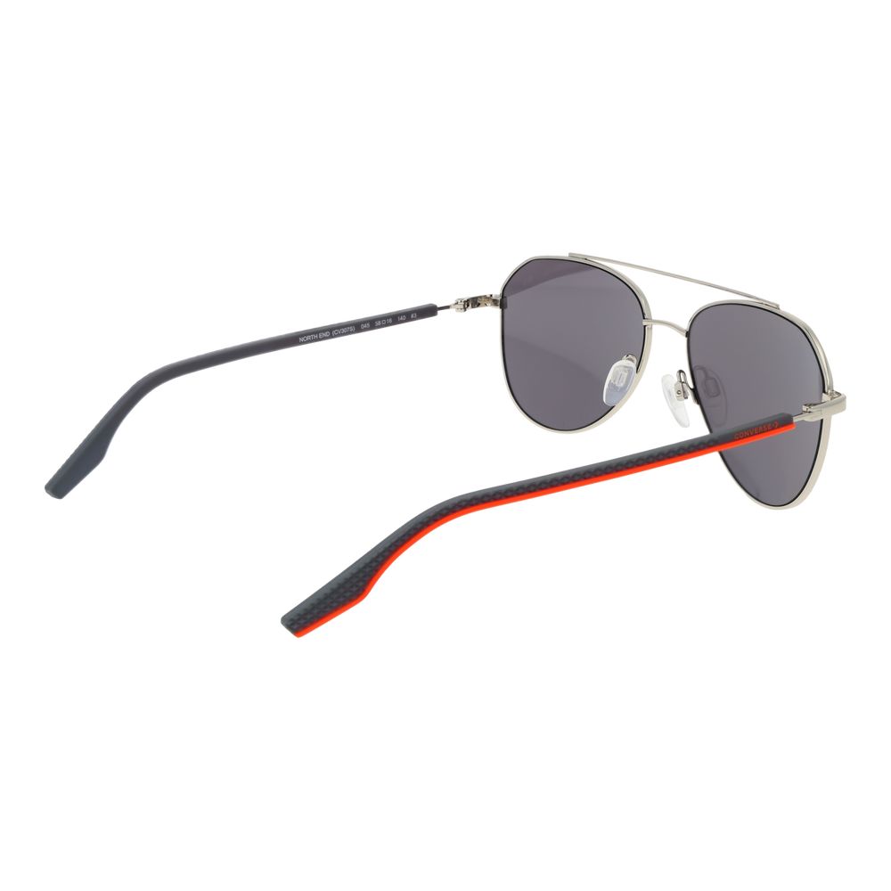 Silver Rubber Sunglasses
