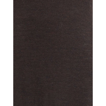 Brown Fleece Wool Long Dress