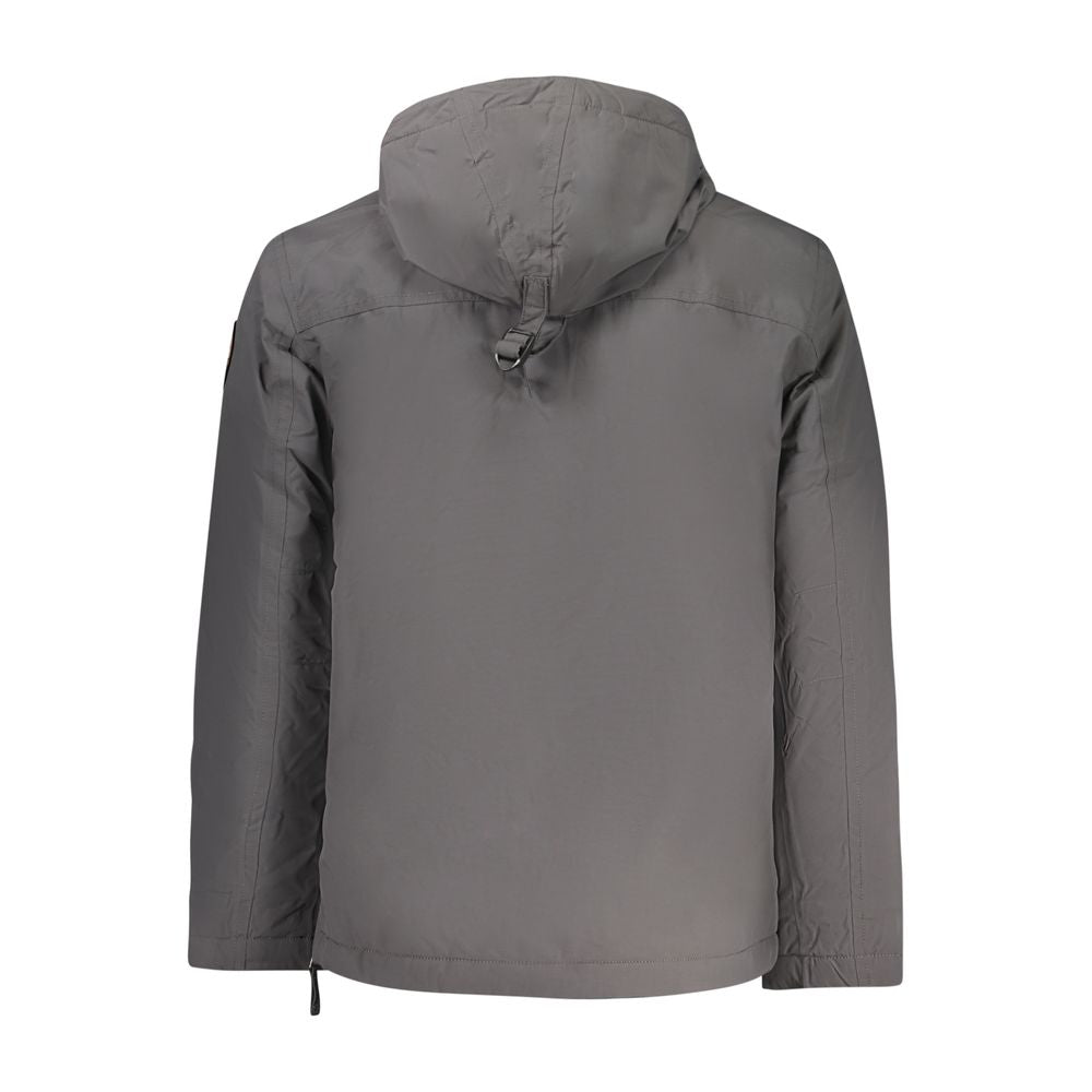 Grigio Poliammide Men's Jacket