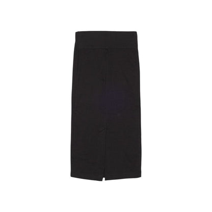 Black Cotton Long Skirt